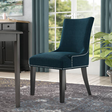 Single velvet dining discount chair